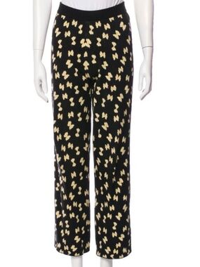 Rachel Antonoff x Anthropologie Black Macaroni Hunter Knit Pants Size Small